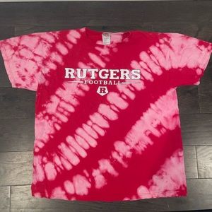 Rutgers XL tie dye tee shirt